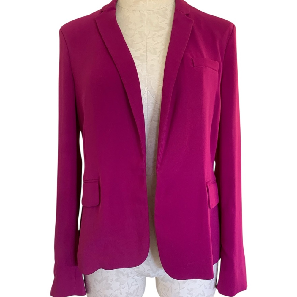 Diane von Furstenberg dark magenta blazer